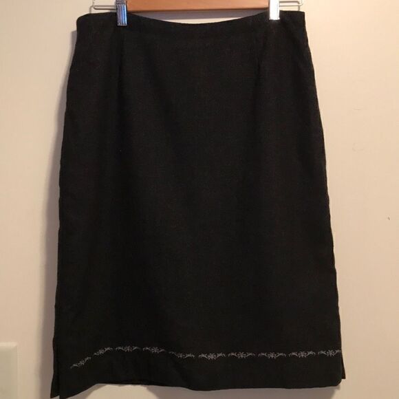 Old Navy Recycled Wool Blend Lined Skirt 8 - Picture 1 of 3